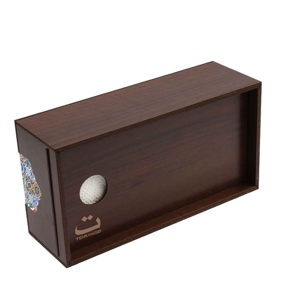 Rustieke Houten Tissuebox – Model Shahla Geometrisch