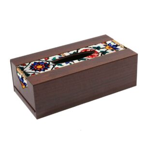 Rustieke Houten Tissuebox – Model Tara Bloemen