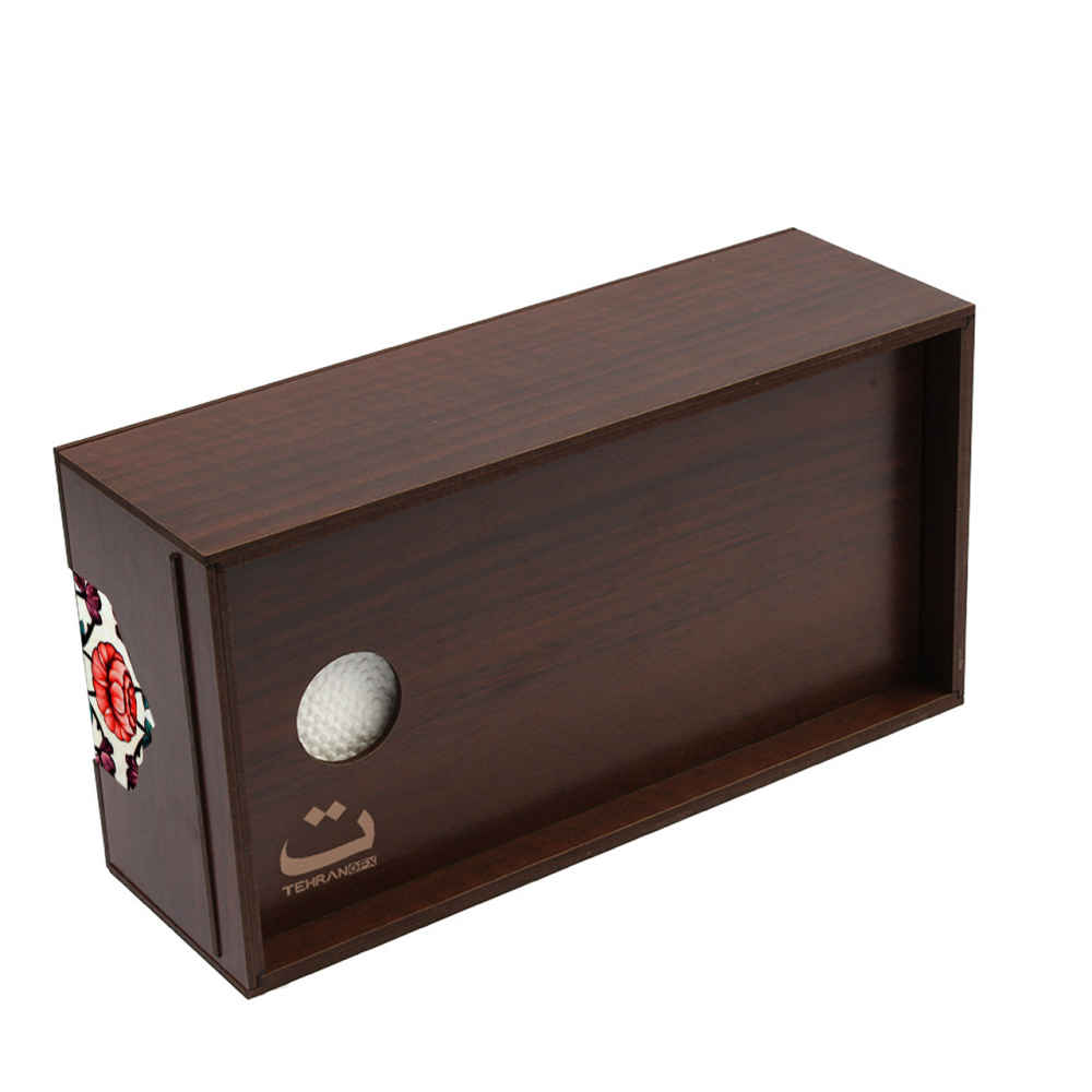 Rustieke Houten Tissuebox – Model Tara Bloemen