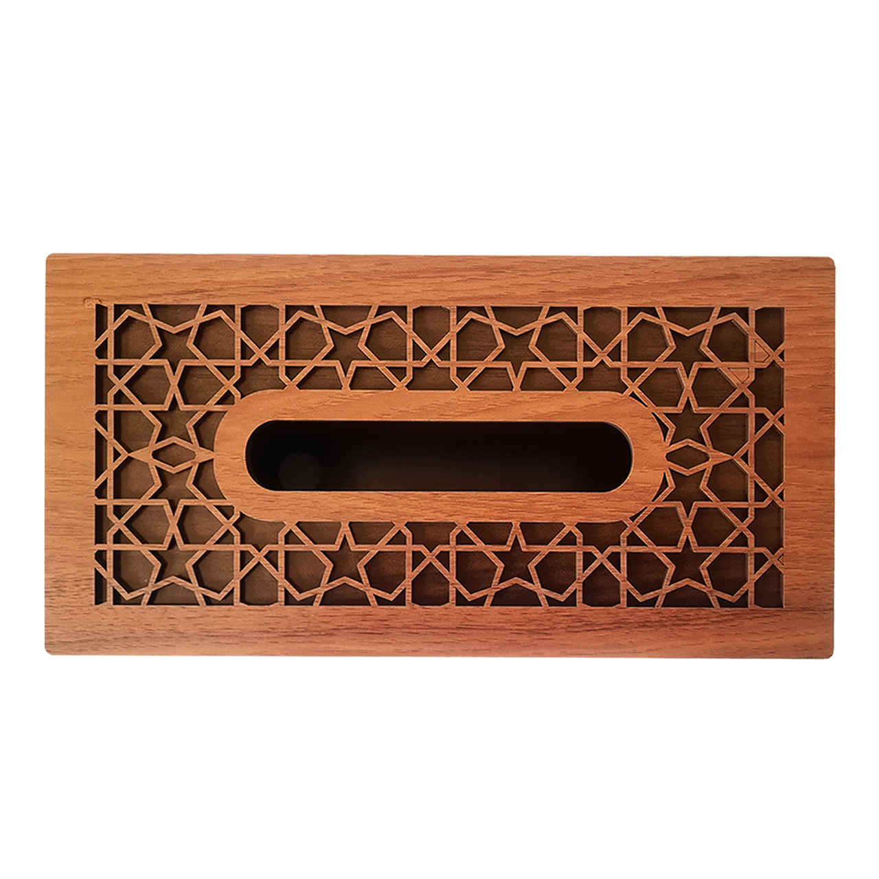 Rustieke Houten Tissuebox – Traditioneel Perzisch Ontwerp