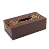 Rustieke Houten Tissuebox – Geometrisch Tegelontwerp