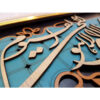 Ingelijst Islamitische Kalligrafie Marquetry Hout Inleg Kunst Ayat al Kursi