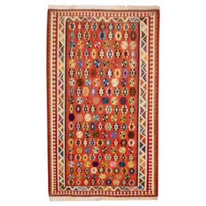 Perzisch Wol Kilim Tapijt Handgeweven in Fars Traditioneel Anil