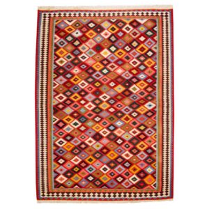 Perzisch Wol Kilim Tapijt Handgeweven in Fars Traditioneel Atila