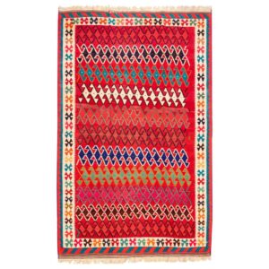 Perzisch Wol Kilim Tapijt Handgeweven in Fars Traditioneel Elsaa