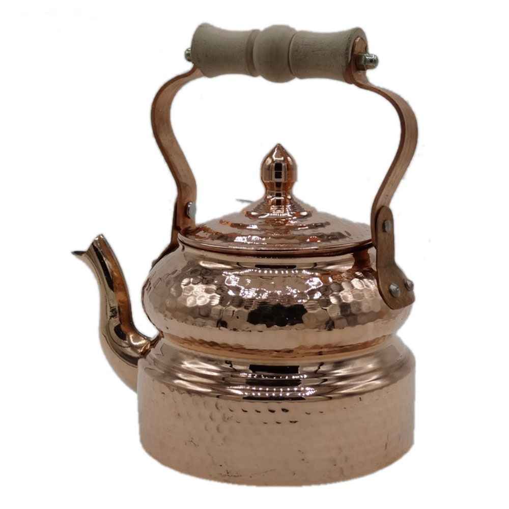 Perzische Dubbele Koperen Theepot – Homa Handgemaakt Koper