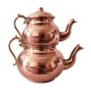 Perzische Dubbele Koperen Theepot - Sadaf Authentiek Design