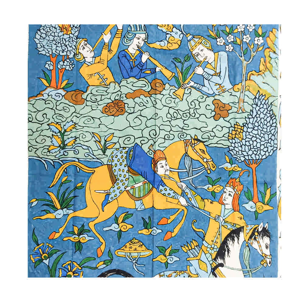 Iraanse Tafelkleed: Isfahans Traditionele Kalamkari Blokdruk Tina