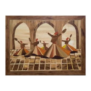 Marquetry Hout Inleg Kunst – Sama Dansend