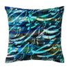 Perzische fluwelen kussenhoezen – turquoise print (set van 2)