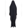 Zwarte islamitische chador mit mouwen – Zedige dames abaya (Sahar)