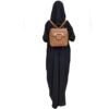 Zwarte islamitische chador mit mouwen – Zedige dames abaya (Sahar)