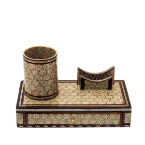 Bureauaccessoire – Khatamkari kunst in Arezoo ontwerp
