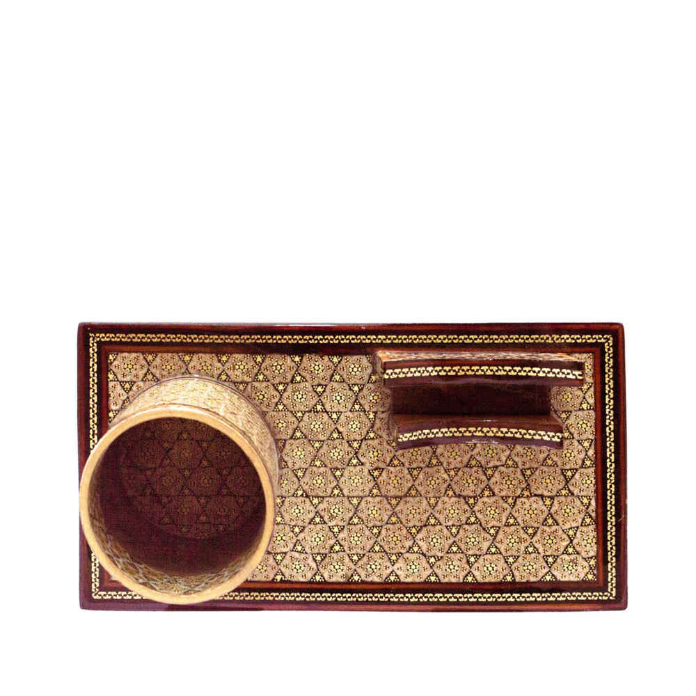 Bureauaccessoire – Khatamkari kunst in Arezoo ontwerp