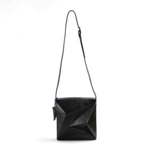 Luxe handgemaakte leren crossbody tas – 3D editie