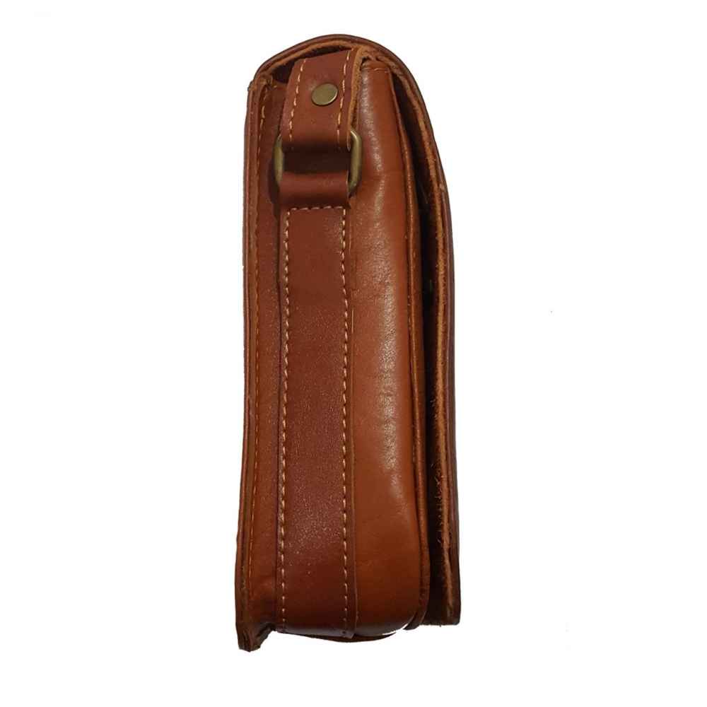 Handgemaakte Leren Crossbody Tas – Ahoora Editie