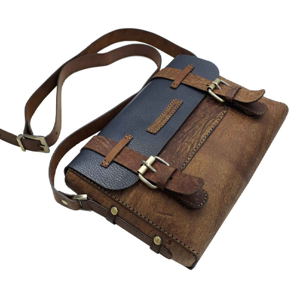 Handgemaakte Leren Crossbody Tas – Asil Editie