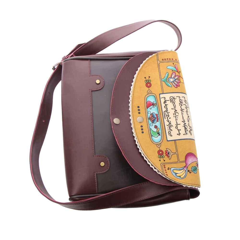 Perzische Leren Crossbody Schoudertas – Azad, Luxueus Handgemaakt
