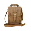 Leren Messenger Schoudertas – Model Barad (Bruin)