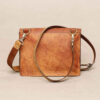 Handgemaakte Leren Crossbody Tas – Hosna Editie