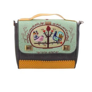 Perzische Leren Crossbody Schoudertas – Laleh, Handgemaakte Elegant