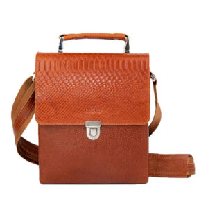 Leren Messenger Schoudertas – Model Nahal (Bruin)