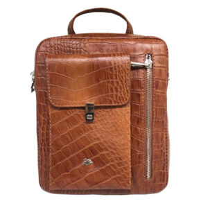Leren Messenger Schoudertas – Model Negar (Bruin)