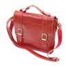 Leren Messenger Schoudertas – Model Rozhe (Rood)