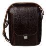 Handgemaakte Leren Crossbody Tas – Shab Editie (Zwart)