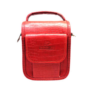Leren Messenger Schoudertas – Model Sorkh (Rood)