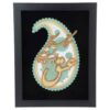 Ingelijst Perzische Marquetry Kalligrafie Hout Inleg Kunst Liefde