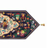 Perzische Fluwelen Tafelloper Ardeshir - Blauw Kunstzinnig