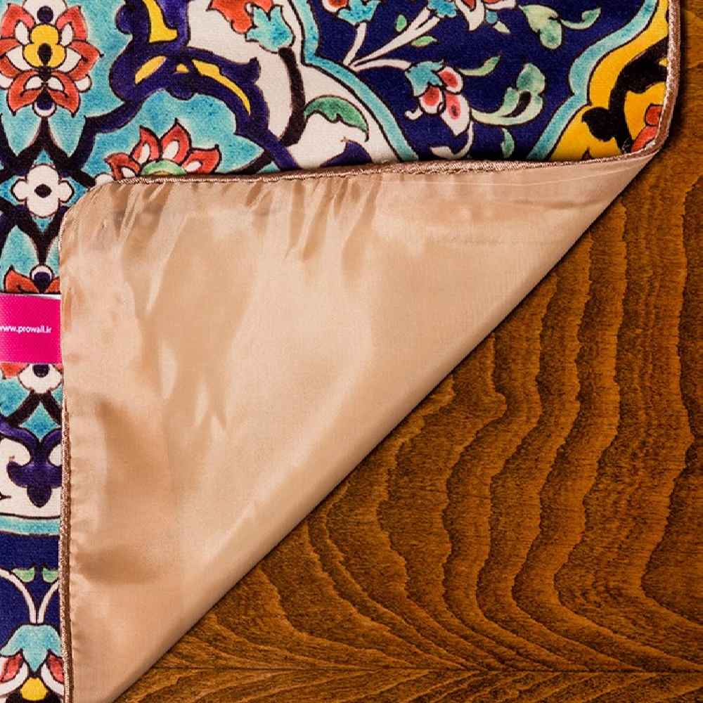 Perzische Fluwelen Tafelloper Sayeh – Blauw Modern Design