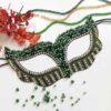 Handgemaakt Beaded Battoulah Masker – Golf Burqa Pearly Model