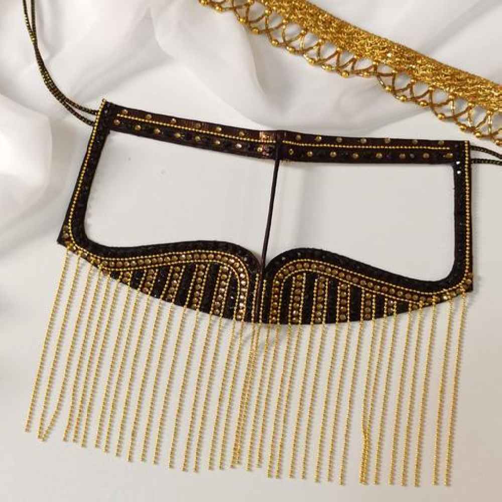 Handgemaakte Strass Battoulah Masker – Golf Burqa Sana-model