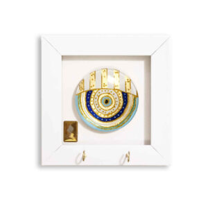 Decoratieve muur sleutelhanger met het ontwerp Cheshm Nazar N24