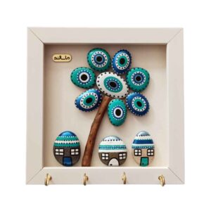 Decoratieve muur sleutelhanger met het ontwerp Cheshm Nazar S86