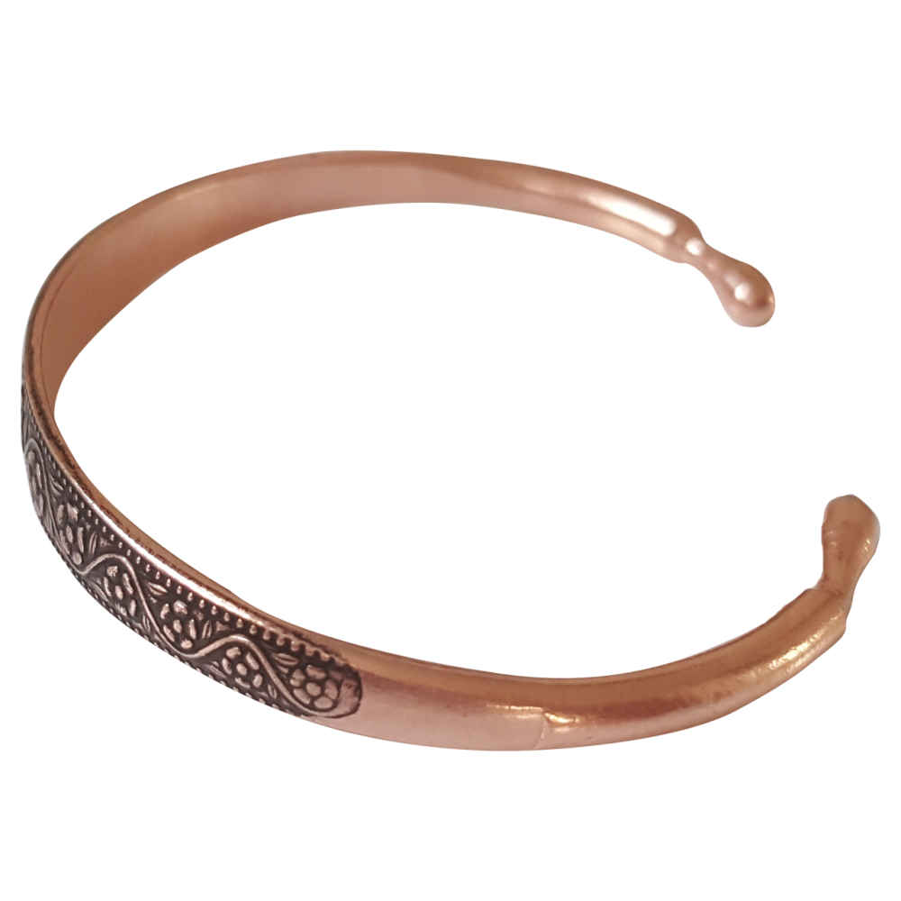 Perzische Koperen Armband – Bloemmotief