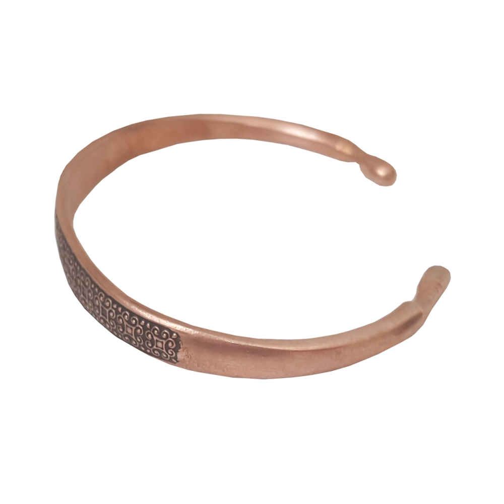 Perzische Koperen Armband Affirmatie – Bloem