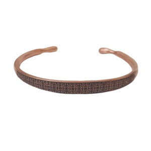 Perzische Koperen Armband Affirmatie – Bloem