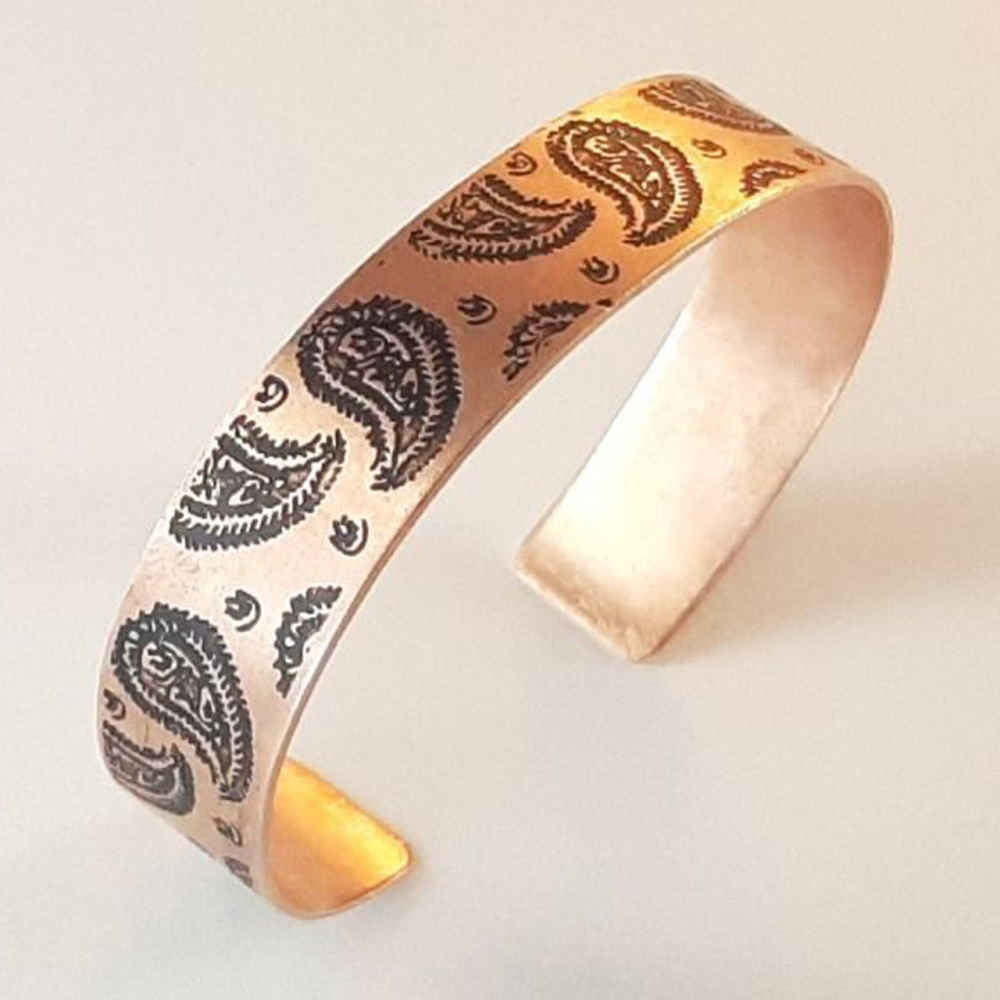 Perzische Koperen Armband Affirmatie – Termeh