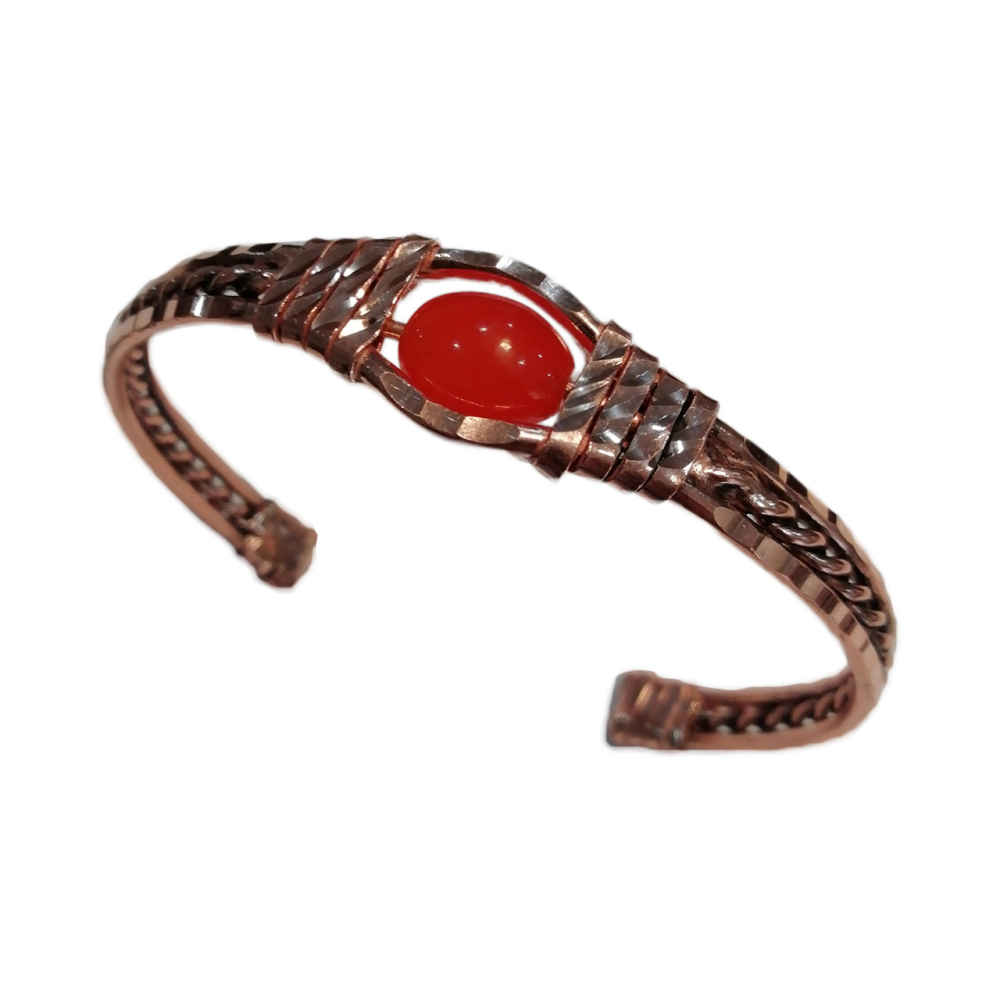 Koperen Armband – Affirmatie Zivar Ontwerp