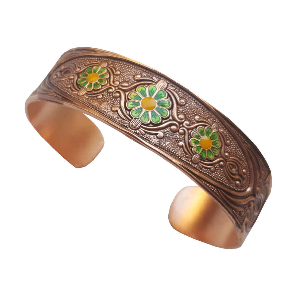 Perzische Koperen Armband Affirmatie – Lotus