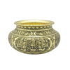 Decoratieve Messing Kom Handgemaakt Perzisch Gegraveerd Shekar