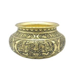 Decoratieve Messing Kom Handgemaakt Perzisch Gegraveerd Shekar