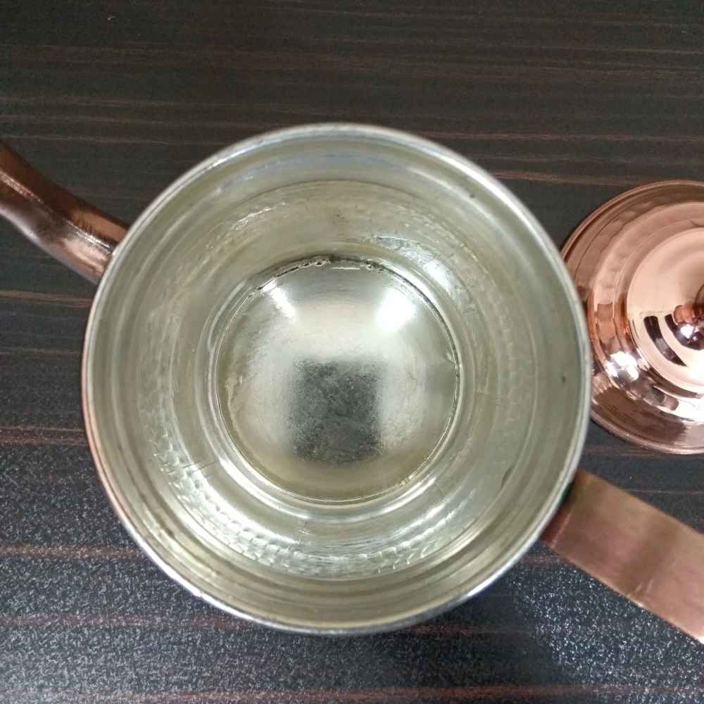 Perzische koperen theepot handgemaakt en gehamerd Tanin