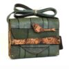 Handgemaakte Leren Crossbody Tas – Vogels Ontwerp