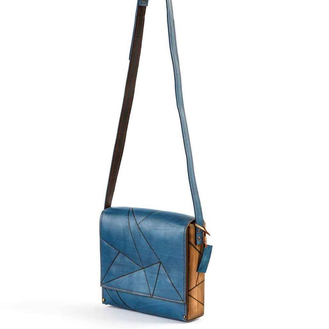 Luxe handgemaakte leren crossbody tas – Dagh editie