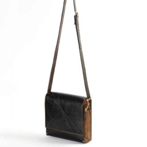 Luxe handgemaakte leren crossbody tas – Dagh editie