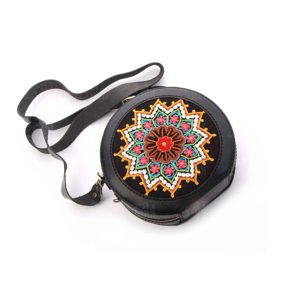 Perzische Leren Crossbody Schoudertas – Rashti Doozi